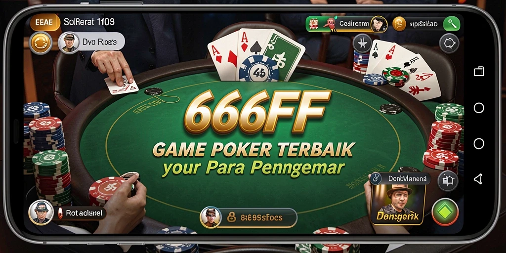 Tampilan gameplay poker yang seru dan menantang di 666FF.
