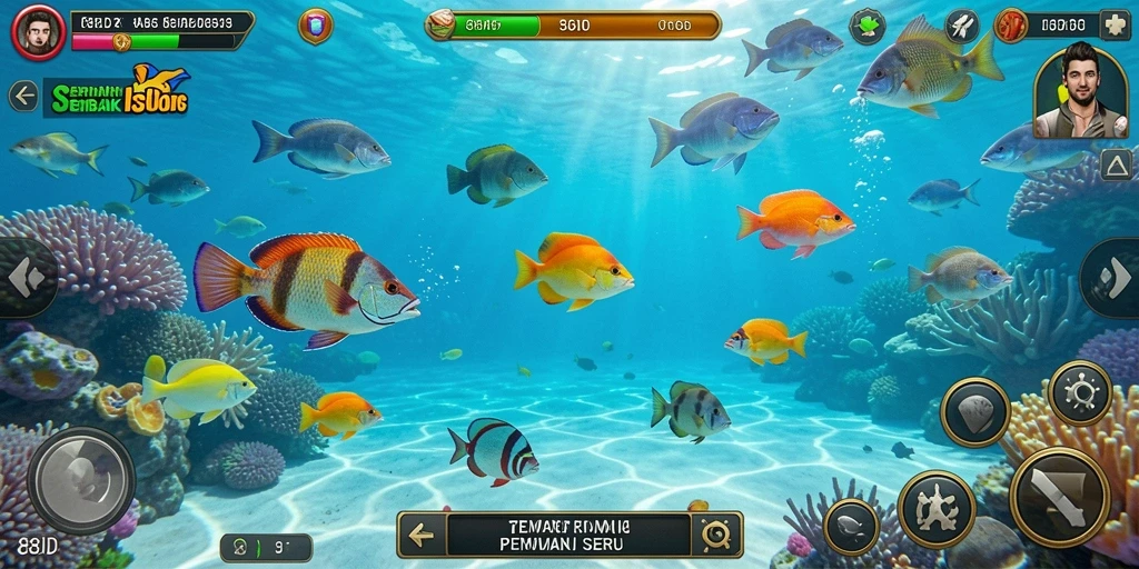 Tampilan gameplay 88ID dengan aksi menembak ikan yang seru.