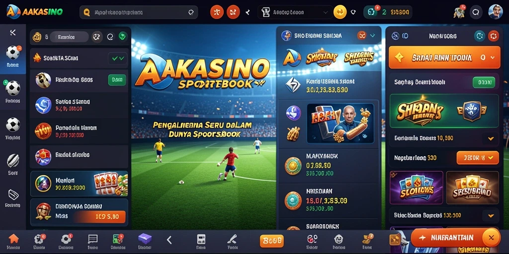 Tampilan menarik dari gameplay AAKASINO yang seru dan interaktif dalam taruhan olahraga.