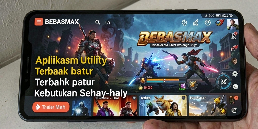 Screenshot utama BEBASMAX dengan antarmuka pengguna yang intuitif.