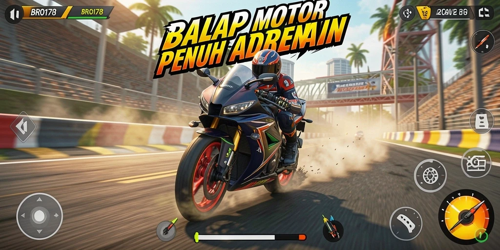 Tampilan gameplay seru dari BRO178 yang penuh adrenalin.