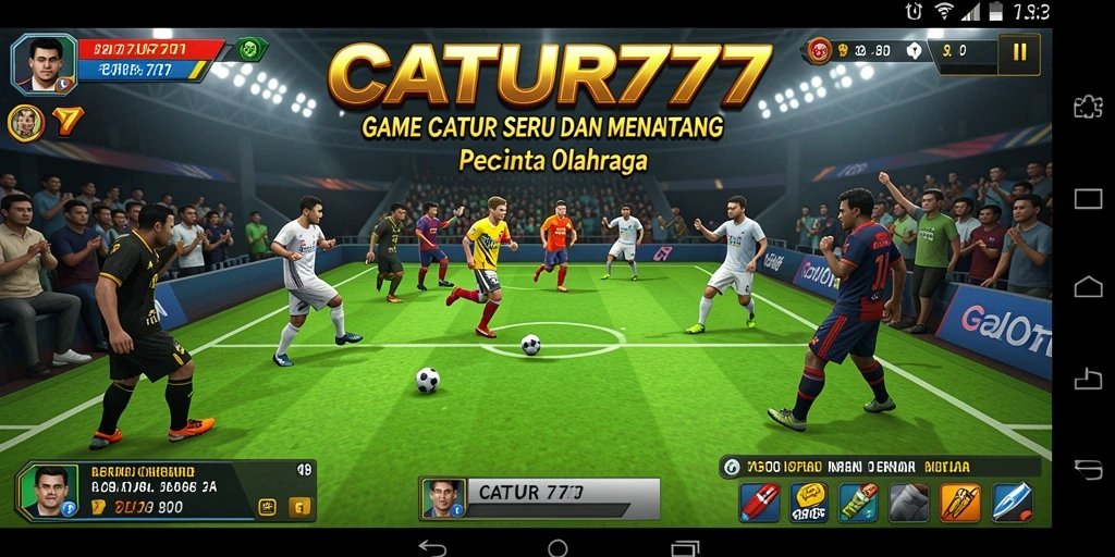 Tampilan gameplay seru dan kompetitif dalam CATUR777.