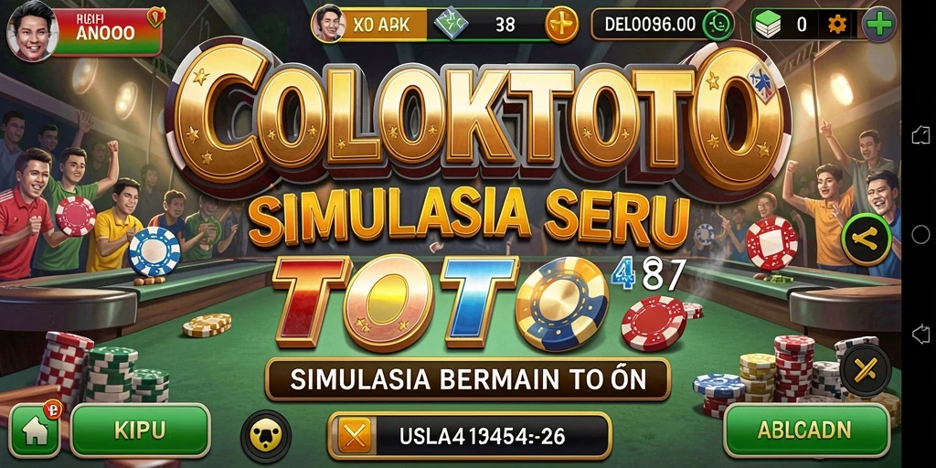 Screenshot COLOKTOTO menampilkan gameplay simulasi yang seru dan interaktif.