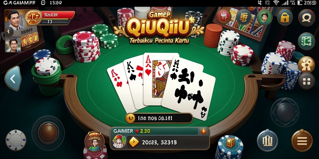 Tampilan gameplay QiuQiu yang menarik dan interaktif.