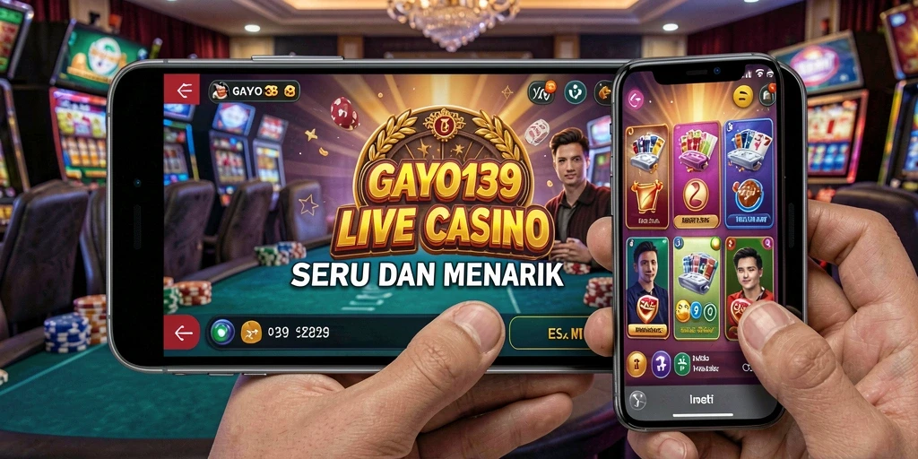 Tampilan antarmuka GAYO138 yang realistis dan interaktif dalam permainan Live Casino.