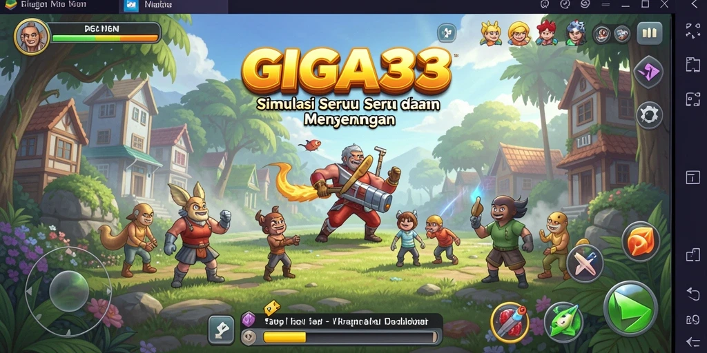 Tampilan menarik gameplay GIGA33 dalam simulasi dunia virtual.