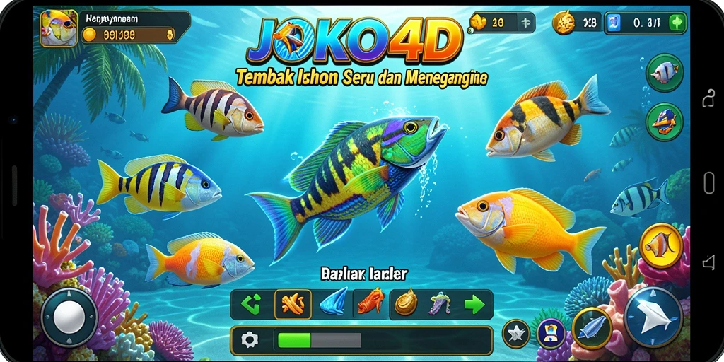 Gameplay seru menembak ikan dengan grafis menarik di JOKO4D.
