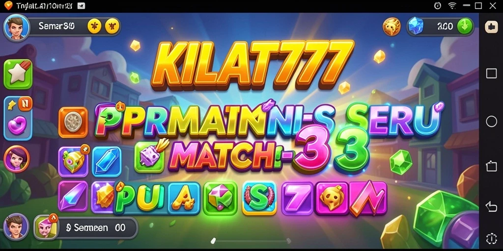 Tangkapan layar permainan KILAT777 menampilkan gameplay seru Match-3.