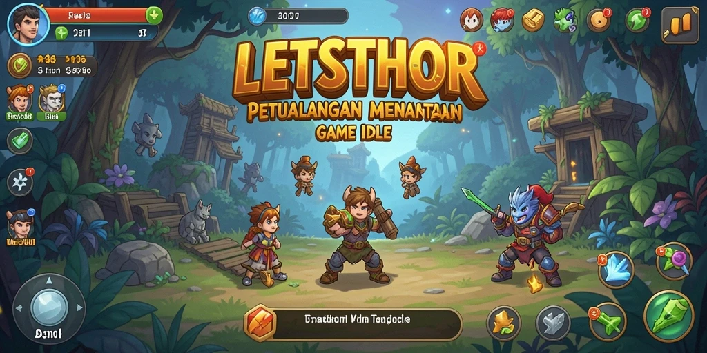 Tampilan gameplay menarik dari LETSTHOR yang menawan.
