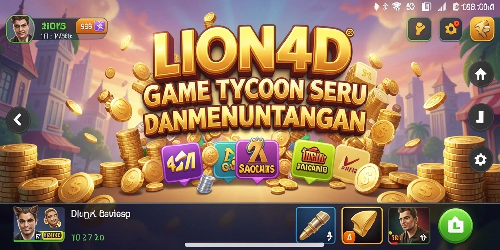 Tampilan gameplay LION4D yang menarik dan penuh warna.