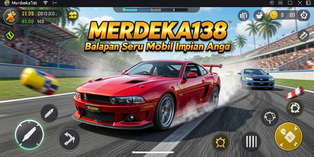 Gameplay penuh aksi dalam balapan MERDEKA138.