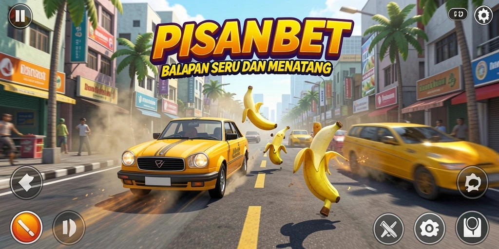 Tampilan gameplay PISANGBET yang seru dalam aksi balapan.