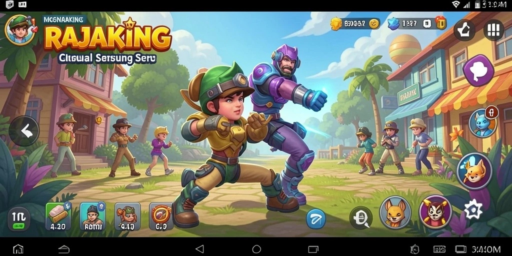 Gameplay seru dan menantang dari RAJAKING yang memikat hati pemain.