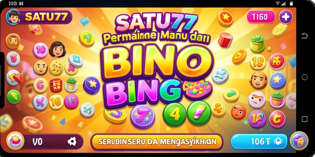 Tampilan gameplay SATU77 yang seru dan interaktif untuk Bingo.