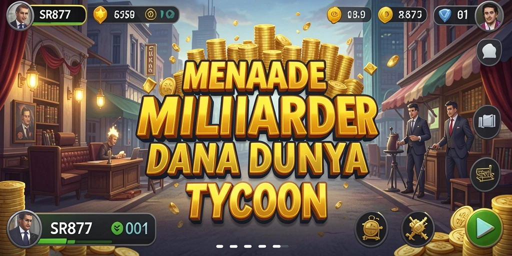 Screenshot gameplay SR877 menampilkan manajemen bisnis yang seru.