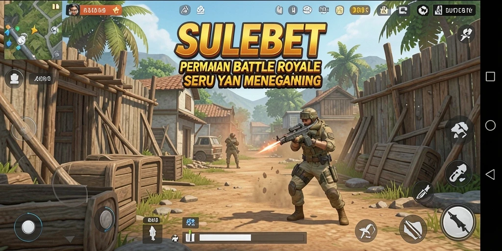 Screenshot SULEBET menampilkan aksi seru dalam pertarungan Battle Royale.