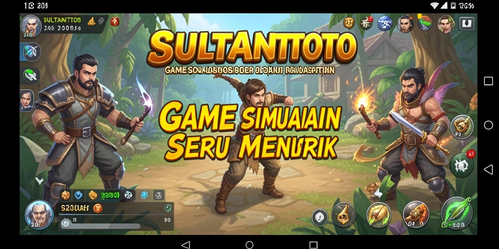 Tampilan gameplay menarik dari SULTANTOTO dengan elemen simulasi.