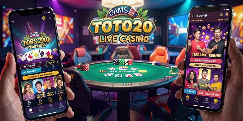 Tampilan gameplay menarik di TOTO20 dengan dealer langsung.